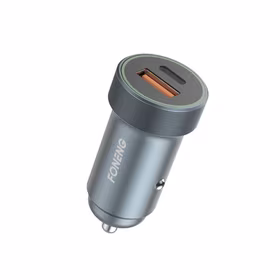Automobilinis įkroviklis Foneng C16 30W USB-C/USB-A pilkas