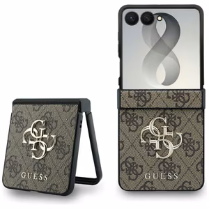 Rudas „Guess Big 4G Logo“ dėklas, skirtas „Samsung Galaxy Z Flip8“