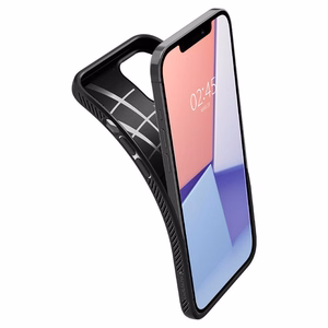 Spigen Liquid Air dėklas iPhone 12 / iPhone 12 Pro - Matinis juodas