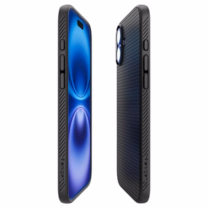 Spigen Liquid Air dėklas telefonui iPhone 16 - juodas