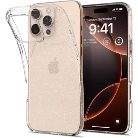 Spigen Liquid Crystal dėklas telefonui iPhone 16 Pro - skaidrus blizgesys
