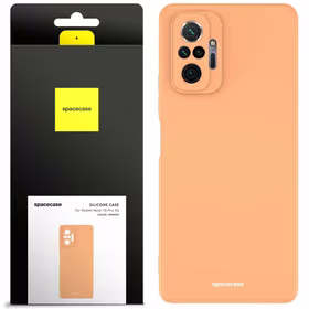Spacecase silikoninis dėklas Redmi Note 10 Pro oranžinis