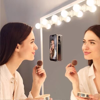 Silikoninis prisiurbiantis telefono laikiklis magnetinis su žiedu MSH9 raudonas