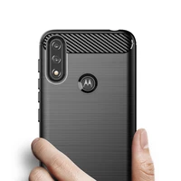 Carbon dėklas lankstus dėklas Motorola Moto E7i Power juodas