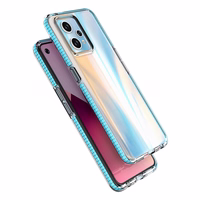 Spring Case Realme 9 Pro+ / Realme 9 silikoninis dangtelis su rėmeliu juodas