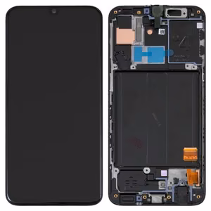 LCD screen Samsung A405 A40 2019 with touch screen and frame Black (TFT version) HQ