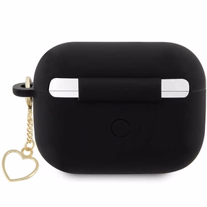 Guess GUAP2LSCHSK ausinių dėklas (m) - juodas Silicone Charm Heart Collection