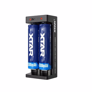 Įkroviklis Li-ion 18650 USB-C cilindrinėms baterijoms/elementams – 2 kanalai