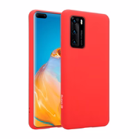 Crong Color Cover dėklas Huawei P40 (raudonas)