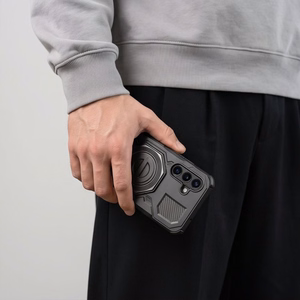 Tech-Protect TacticStand MagSafe dėklas, skirtas Samsung Galaxy A17 / A18 4G / 5G, matinis juodas