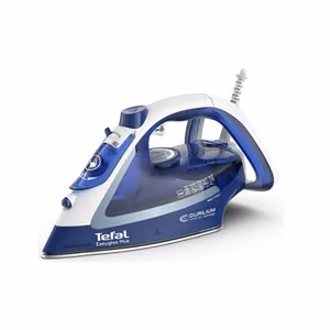 Паровой утюг Tefal Easygliss Plus FV5735E0, 2500 Вт, резервуар 270 мл, постоянная подача пара 45 г/мин, паровой удар 220 г/мин, синий/белый