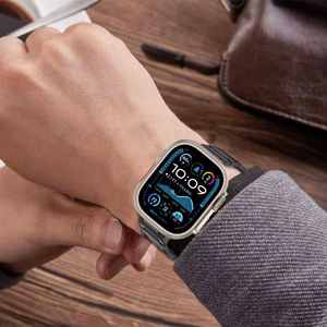Dirželis TECH-PROTECT STAINLESS CLASSIC APPLE WATCH 6 / 7 / 8 / 9 / 10 / SE / ULTRA 1 / 2 (44 / 45 / 46 / 49 MM) juodas