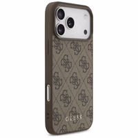 Guess 4G Classic dėklas telefonui iPhone 17 Pro Max - rudas