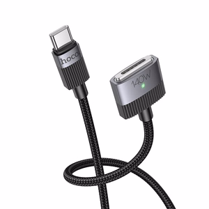 Laidas USB C į Mag3 Hoco 5A 140W magnetinis 1,8 m U141 juodas