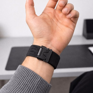 Tech-Protect Nylon Clasp dirželis, skirtas „Samsung Galaxy Watch Ultra 47 mm“ – juodas