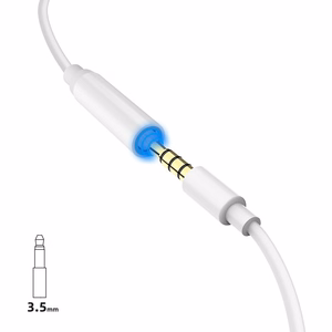 Dudao garso adapteris ausinių adapteris iš Lightning į 3.5 mm mini lizdą baltas (L16i white)