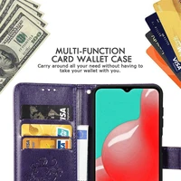 Dėklas Flower Book Samsung A226 A22 5G violetinis