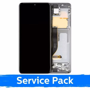 LCD дисплей совместимый Samsung G985 (G986) S20 Plus с рамкой / Cosmic Grey / (Service Pack) + С АККУМУЛЯТОРОМ