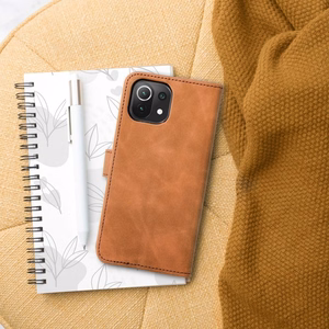 TENDER knygos tipo dėklas telefonui XIAOMI Redmi 9C / 9C NFC rudas