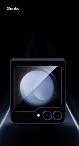 "Benks" grūdintas stiklas "Warrior HD", skirtas "Samsung Galaxy Z Flip 6", juodos spalvos