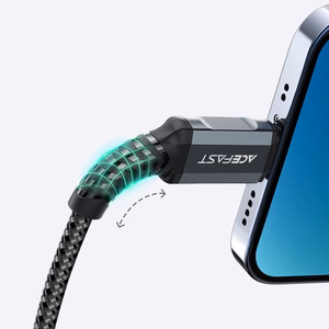 Acefast кабель MFI USB - Lightning 1.2m, 2.4A чёрный (C1-02 black)
