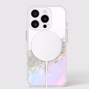 Case-Mate Karat Soap Bubble MagSafe dėklas, skirtas iPhone 16 Pro, vaivorykštinis