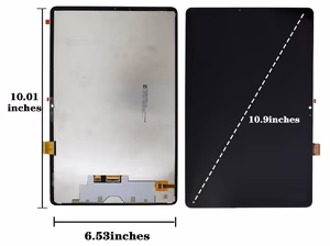 Ekranas Samsung X510/X516 TAB S9 FE 10.9 2023 su lietimui jautriu stikliuku Black ORG