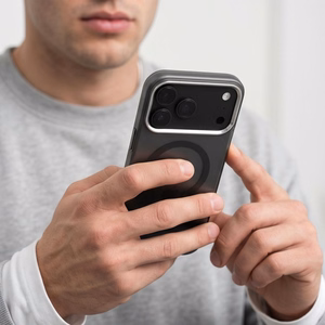Tech-Protect MagZero MagSafe dėklas iPhone 17 Pro Max / 18 Pro Max – permatomas matinis juodas
