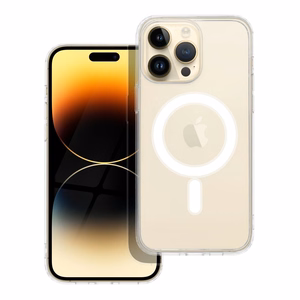 CLEAR MAG COVER dėklas suderinamas su MagSafe IPHONE 14 Pro Max - skaidrus