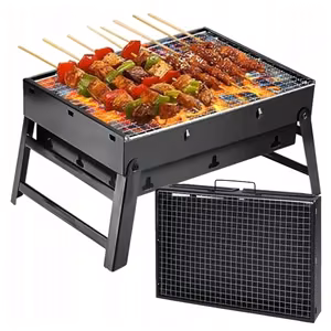 Folding camping garden grill RC-K-933 black
