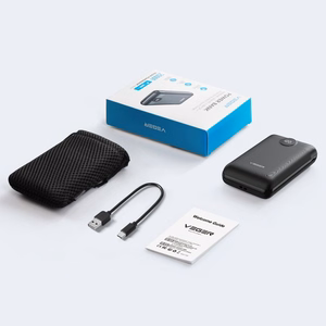 VEGER išorinė baterija 20000 mAh PD QC3.0 2A 22,5W S20 (W2053) juoda