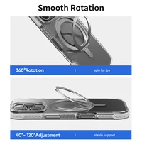 Rock Rotating Stand Crystal Series Magnetinis Iphone 16 juodas