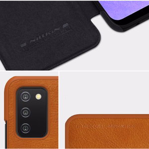 Nillkin Qin odinis dėklas Samsung Galaxy A03s juodas