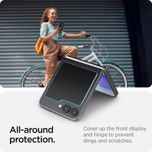 Spigen Glas.tR EZ Fit apsauginis stiklas Samsung Galaxy Z Flip 6 - 2 vnt.