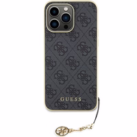 Guess 4G Charms Collection Dėklas telefonui iPhone 15 Pro Max - pilkas
