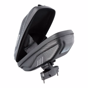 WILDMAN traveling bag under bicycle saddle with zipper E7S 0,8L black