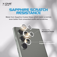 X-ONE Sapphire Kameros Apsauga - Samsung Galaxy S23/S23 Plus - sidabrinė