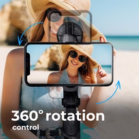 Selfie lazda (f) su belaidžiu nuotolinio valdymu tripodu ir veidrodis SSTR-11 - juoda