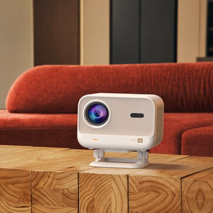 "Yaber L2 Plus" LCD FullHD 1080p multimedijos projektorius su JBL garsiakalbiais - smėlio spalvos