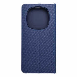 LUNA Book Carbon dėklas telefonui XIAOMI Redmi Note 14 PRO 4G mėlynas