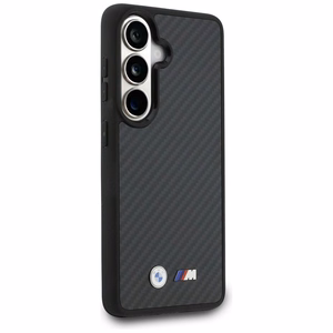 BMW dėklas Magnetic Kevlar su Logo skirtas Samsung Galaxy S26 juodas