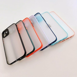 Milky Case silikoninis lankstus permatomas dėklas telefonui Samsung Galaxy A22 4G mėlynas