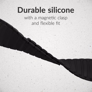 Mobilize silikoninis laikrodžio dirželis - magnetinis - Apple 38/40/41mm - juodas