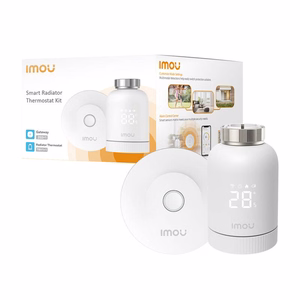 ZigBee termostatinės galvutės rinkinys IMOU KIT-TRV1-EU-2 su 6 adapteriais ir šliuzu