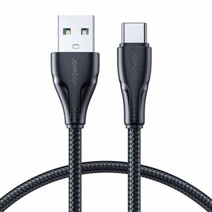 USB laidas Joyroom „A11“ juodas „Type-C“ 25cm (iki 3A)