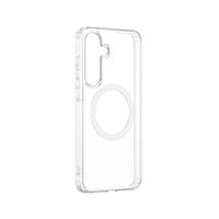 AmazingThing Minimal Mag dėklas su magnetiniu žiedu Samsung Galaxy S25+ - skaidrus