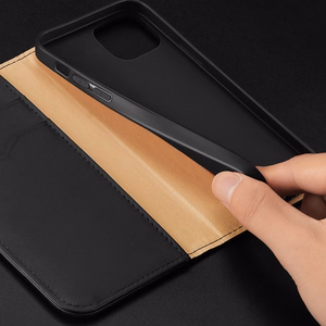 Dux Ducis Hivo dėklas telefonui su RFID blokavimu - rudas