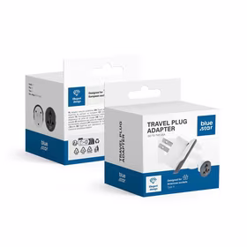 BLUE STAR ceļojumu adapteris GO TO USA (Type A) 10A baltas