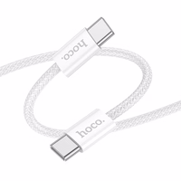 USB kabelis Hoco X104 60W USB-C to USB-C 2.0m baltas
