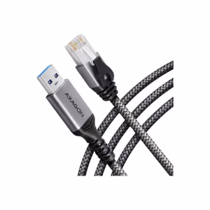 AXAGON ADE-AM30 USB-A 5Gbps - Gigabit Ethernet adapter with integrated CAT6 RJ-45 network cable (3 m), Asix AX88179B